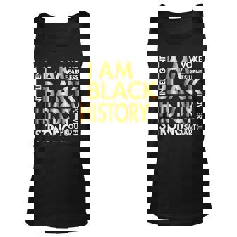 I Am Black Woman Black History Month Apparel Melanin African Unisex Tank Top - Seseable