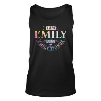 I Am Emily Doing Emily Things - Humorous Quotes Unisex Tank Top - Seseable
