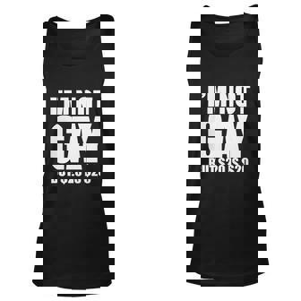 I Am Not Gay But $20 Is $20 Funny College Men Women Tank Top Graphic Print Unisex - Thegiftio