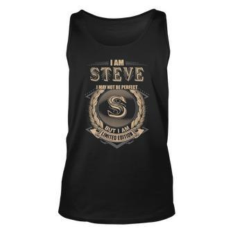 I Am Steve I May Not Be Perfect But I Am Limited Edition Shirt Unisex Tank Top - Seseable