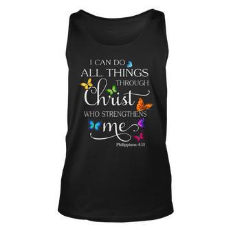 I Can Do All Things Through Christ Who Strengthens Me Philip Unisex Tank Top - Seseable