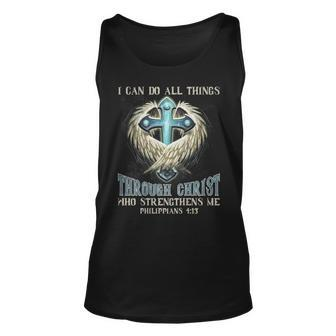 I Can Do All Things Through Christ Who Strengthens Me V6 Unisex Tank Top - Seseable