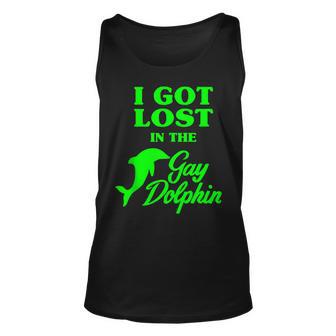 I Got Lost In The Gay Dolphin Unisex Tank Top - Thegiftio UK