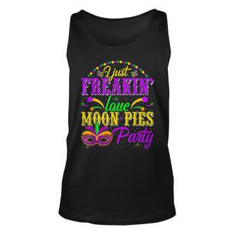 I Just Freakin Love Moon Pies Mardi Gras Carnival Party Unisex Tank Top - Seseable
