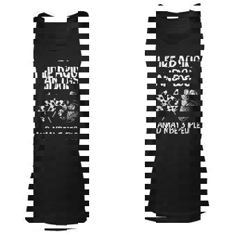 I Like Racing And Dogs And Maybe 3 People Racing Car Unisex Tank Top - Seseable