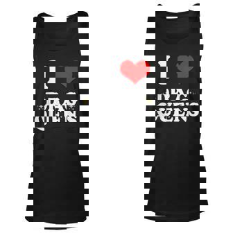 I Love Drag Queens | I Heart Drag Queens Unisex Tank Top | Mazezy