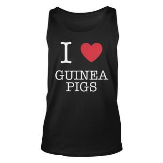 I Love Guinea Pigs - I Heart Guinea Pigs Unisex Tank Top | Mazezy