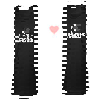 I Love Heart Boobies Unisex Tank Top | Mazezy