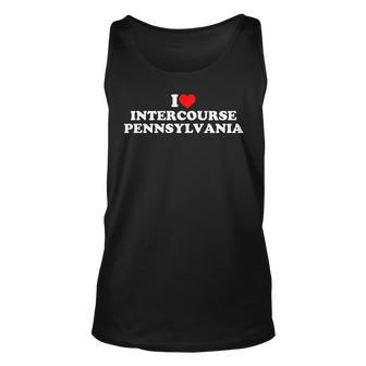 I Love Intercourse Pennsylvania Unisex Tank Top | Mazezy AU