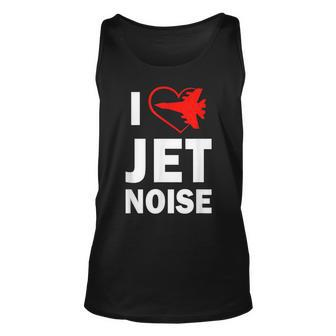 I Love Jet Noise Air Show Unisex Tank Top - Seseable