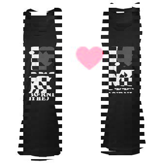 I Love My Boyfriend I Heart My Boyfriend V2 Men Women Tank Top Graphic Print Unisex - Thegiftio