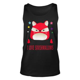 I Love Squishmallows Red Fox Birthday Squishy Shirt Unisex Tank Top | Mazezy
