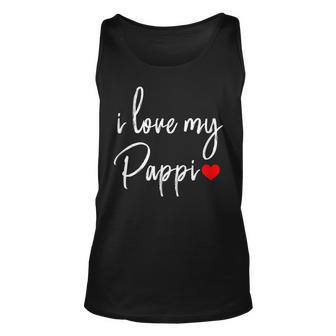 I Love You My Pappi Best Dad Daddy Day Unisex Tank Top | Mazezy AU