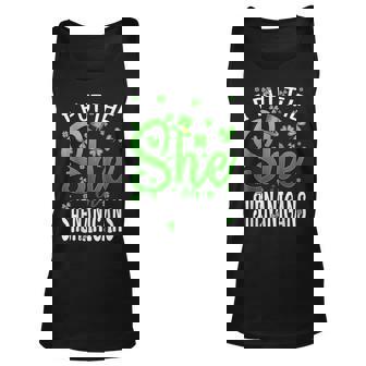I Put The She In The Shenanigans St Patricks Day Unisex Tank Top - Thegiftio