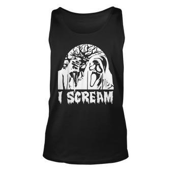 I Scream Halloween Costume For Iscream Lovers Unisex Tank Top | Mazezy