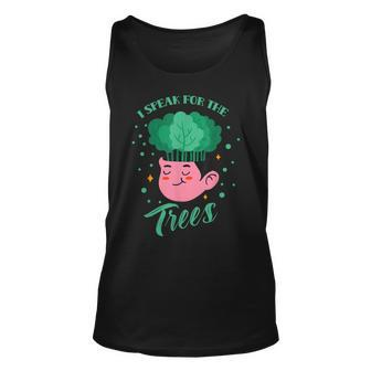 I Speak For The Trees Save Nature Earth Day Conservation Unisex Tank Top | Mazezy