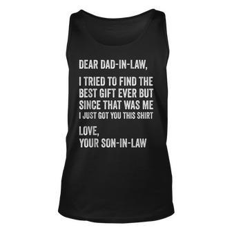 I Tried To Find The Best Funny Dad-In-Law Fathers Day Mens Unisex Tank Top - Thegiftio UK