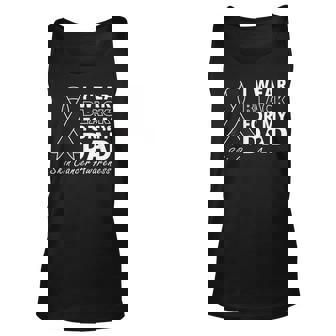 I Wear Black For My Dad Melanoma Awareness Warrior Unisex Tank Top - Thegiftio
