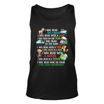 I Will Read Books On A Boat & Everywhere Reading Book Funny Unisex Tank Top - Seseable