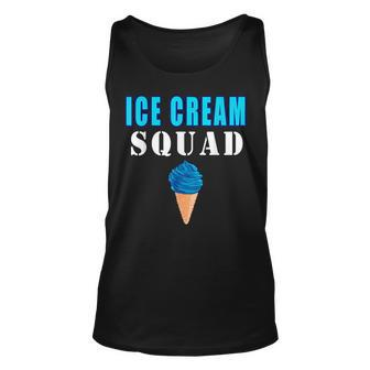 Ice Cream Squad Funny Quotes Unisex Tank Top | Mazezy