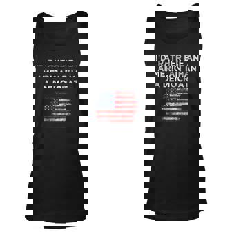Id Rather Be An American Than A Democrat Anti Liberal Unisex Tank Top - Thegiftio