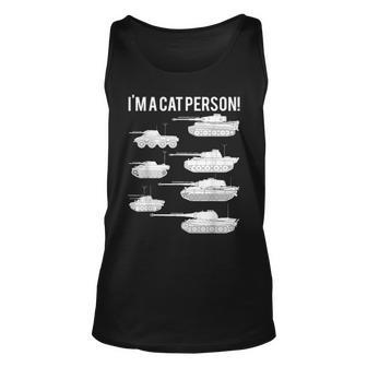 Im A Cat Person German Cats Tanks Distressed Unisex Tank Top - Thegiftio UK