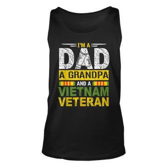 Im A Dad A Grandpa And A Vietnam Veteran Vintage Men Gifts Unisex Tank Top | Mazezy