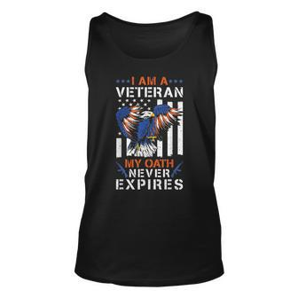 Im A Veteran My Oath Never Expires - Proud Usa Veterans Day Unisex Tank Top - Seseable