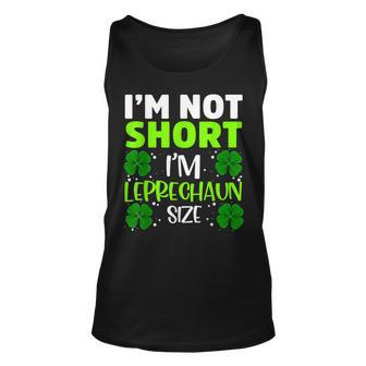 Im Not Short Im Leprechaun Green Shamrock St Patricks Day Unisex Tank Top - Thegiftio