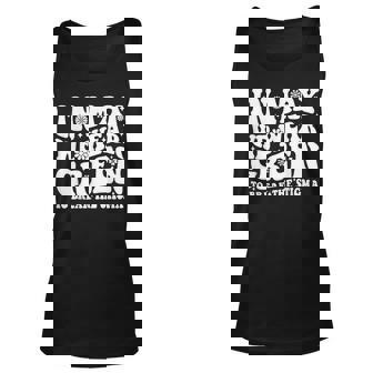 In May We Wear Green To Break The Stigma Groovy Unisex Tank Top - Thegiftio