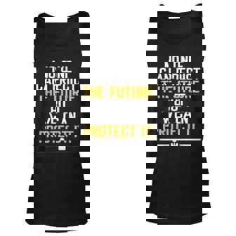 Inurance Agent Protect The Future Predict Insurance Broker Unisex Tank Top - Seseable