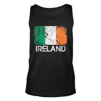 Irish Flag | Vintage Made In Ireland Gift Unisex Tank Top | Mazezy
