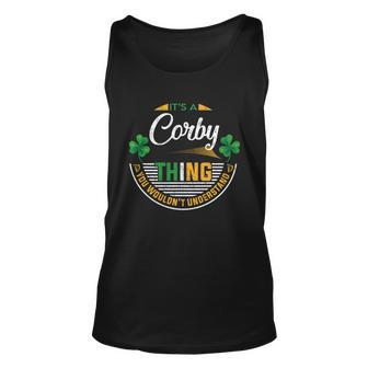 Irish - Its A Corby Thing Unisex Tank Top - Seseable