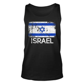 Israeli Flag | Vintage Made In Israel Gift Unisex Tank Top - Seseable