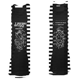 It Professional Wheel Of Answers Funny Tech Support Men Women Tank Top Graphic Print Unisex - Thegiftio UK