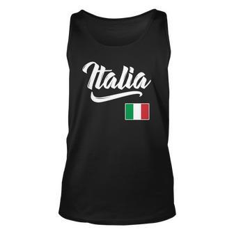 Italia Italian Flag Italy Italiano Heritage Men Women Kids Men Women Tank Top Graphic Print Unisex - Thegiftio UK