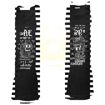 Its A Brue Thing You Wouldnt Understand Shirt Brue Family Crest Coat Of Arm Unisex Tank Top - Seseable
