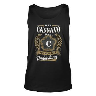 Its A Cannavo Thing You Wouldnt Understand Shirt Personalized Last Name Cannavo Family Crest Coat Of Arm Unisex Tank Top - Seseable