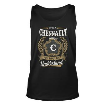 Its A Chennault Thing You Wouldnt Understand Shirt Chennault Family Crest Coat Of Arm Unisex Tank Top - Seseable