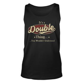 Its A Double Thing You Wouldnt Understand Personalized Name Gifts With Name Printed Double Unisex Tank Top - Seseable