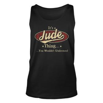 Its A Jude Thing You Wouldnt Understand Shirt Personalized Name Gifts With Name Printed Jude Unisex Tank Top - Seseable