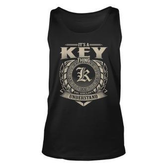 Its A Key Thing You Wouldnt Understand Name Vintage Unisex Tank Top - Seseable