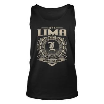 Its A Lima Thing You Wouldnt Understand Name Vintage Unisex Tank Top - Seseable