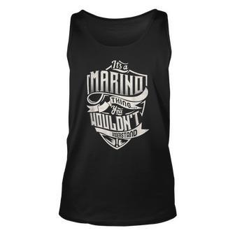 Its A Marino Thing You Wouldnt Understand Classic Name Unisex Tank Top - Seseable