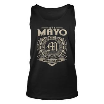 Its A Mayo Thing You Wouldnt Understand Name Vintage Unisex Tank Top - Seseable
