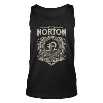 Its A Norton Thing You Wouldnt Understand Name Vintage Unisex Tank Top - Seseable