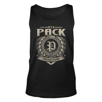 Its A Pack Thing You Wouldnt Understand Name Vintage Unisex Tank Top - Seseable