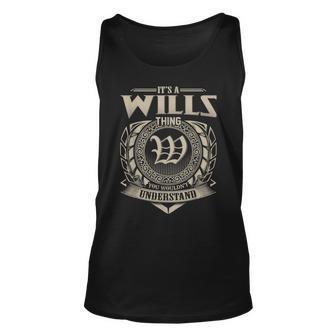 Its A Wills Thing You Wouldnt Understand Name Vintage Unisex Tank Top - Seseable