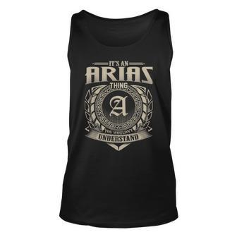 Its An Arias Thing You Wouldnt Understand Name Vintage Unisex Tank Top - Seseable