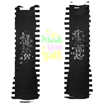 Its Mardi Gras Yall Mardi Gras Costume Mask Costume Men Women Tank Top Graphic Print Unisex - Thegiftio